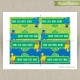 Sesame Street Editable Birthday Tent Cards - Instant Download!